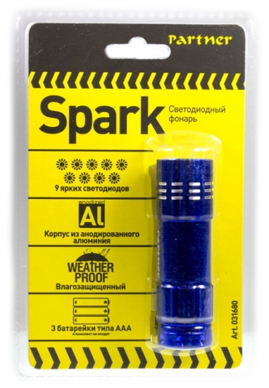 Partner Cветодиодный фонарь "Spark" 9 LED