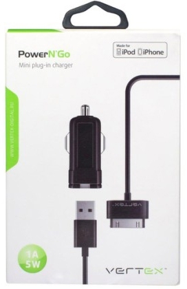Vertex PowerNGo, с кабелем для iPhone 4/4S c адаптером s8pin