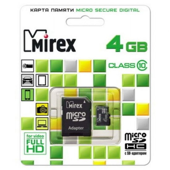 Mirex microSD 4Gb Class 10