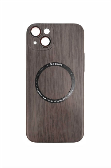 BLUESEED iPhone 15 Plus магнитный чехол, с беспроводной зарядкой (коричневый)