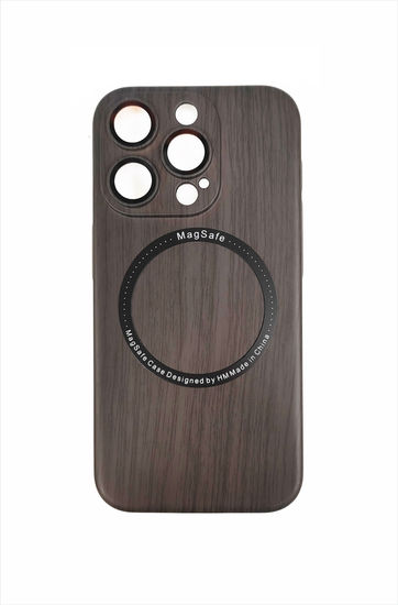 BLUESEED iPhone 15 Pro магнитный чехол, с беспроводной зарядкой (коричневый)