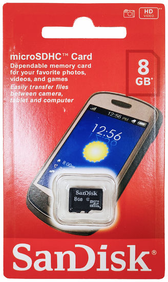 SanDisk microSD 8GB Class 10