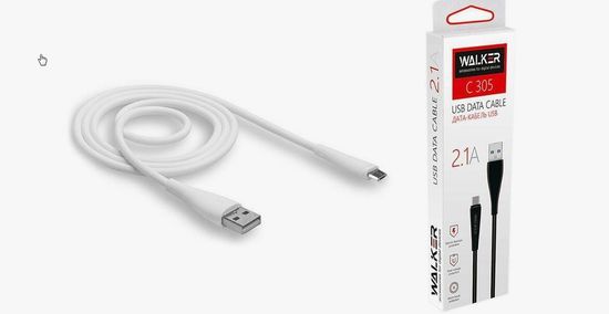 WALKER C305 для MicroUSB 2.1А (1м)