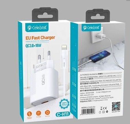 Celebrat C-H11 1USB для MicroUSB (QC3.0 быстрая зарядка)
