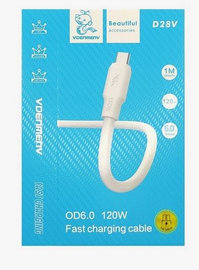 Denmen D28V силиконовый для Micro 120W (1м)