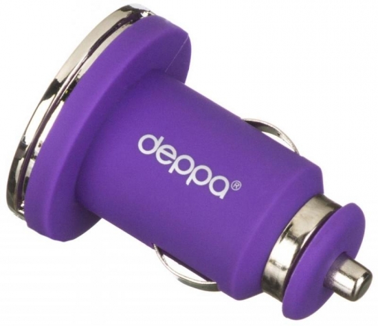 Deppa 2 USB 2,1А,дата-кабель с разъемом 30-pin для Apple ,фиолетовый