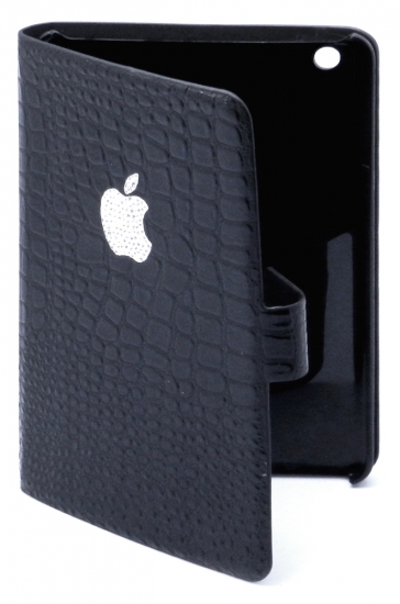 Apple чехол-книжка iPad mini (лак) (черная) (016-7-1)