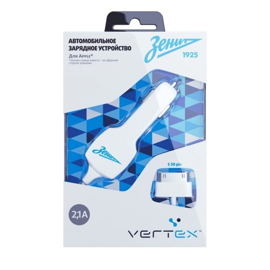 Vertex 2100 mA для iPad, iPhone, iPod, белое, ZENIT