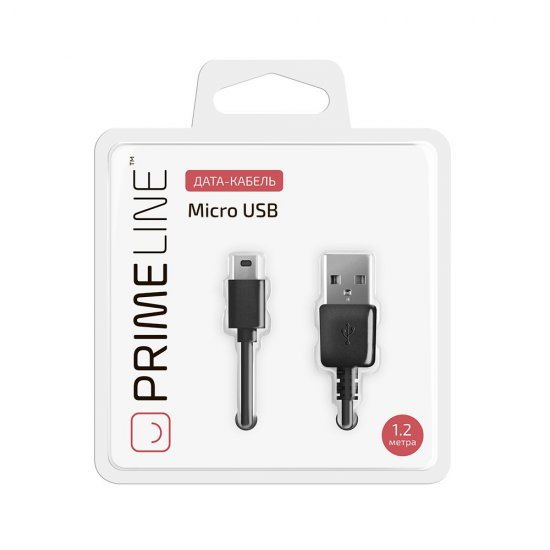 Prime Line USB - microUSB, 1.2м