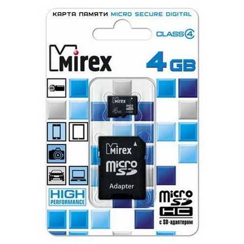 Mirex microSD 4Gb Class 4