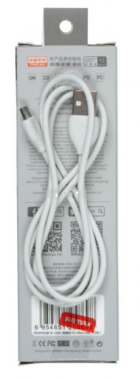 Remax Lesu Cable RC-050m MicroUSB (белый)