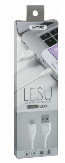 Remax Lesu Cable RC-050m MicroUSB (белый)