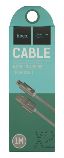 Hoco X2m Knitted MicroUSB (белый)