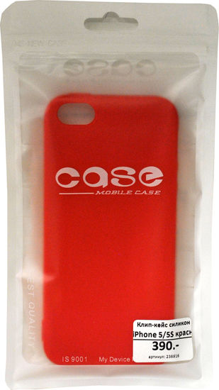 multibrand Silicone Case для Apple iPhone 5/5s (красная)