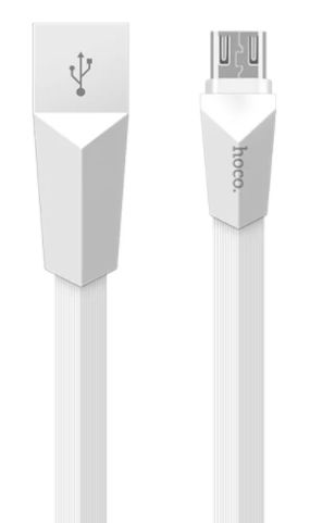 Hoco X4m Zinc Alloy MicroUSB (белый)