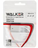 Переходник на наушники WALKER WA-013 iPhone (папа) > наушники + зарядка