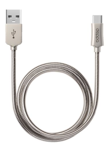 Deppa Metal USB - Type-C, алюминий, 1.2м, стальной