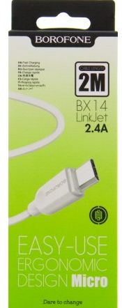 Borofone BX14 для MicroUSB 2.0A (1м)