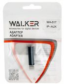 Переходник на наушники WALKER WA-017 iPhone (папа) > AUX (IOS 13.3) (черный)