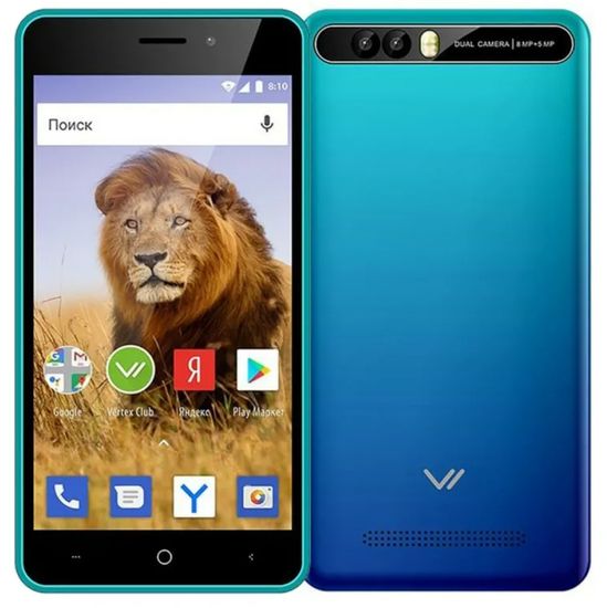 Vertex Impress Lion (3G, dual cam) (синий)