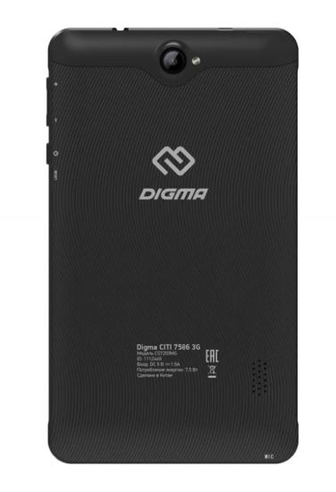 Digma CITI 7586 3G (чёрный)