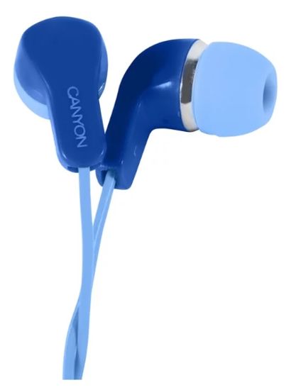 Canyon CEPM02. Яркие стерео-наушники с микрофоном (голубой)