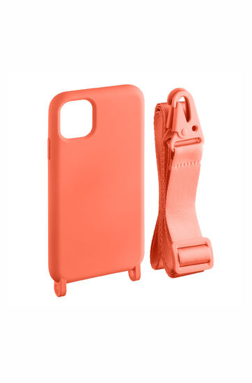 Deppa Crossbody Case для Apple iPhone 11 Pro c карабином коралловый