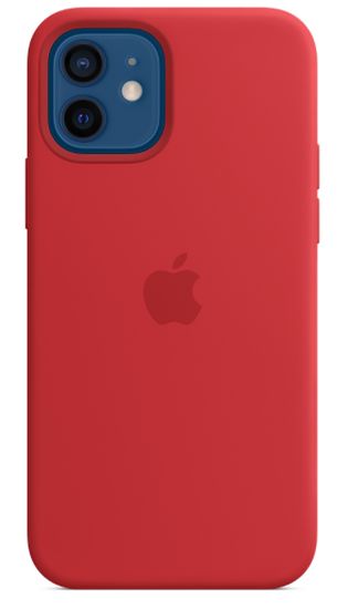 Apple Silicone case для Apple iPhone 12/12 pro (красный)