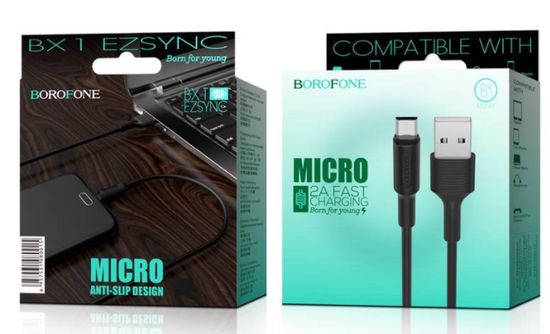 Borofone BX1 для MicroUSB 2.0A (1м)