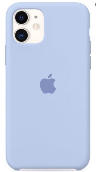 Apple Silicone case для Apple iPhone 11 (голубой)
