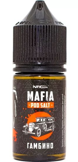 NRGon MAFIA POD SALT, 30мл, Гамбино (табак с фруктами), 20мг