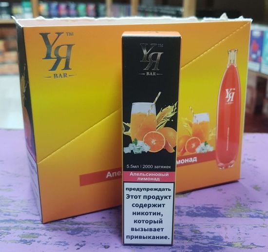YЯ BAR 2000 затяжек (апельсиновый лимонад)