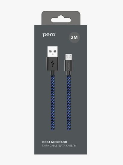 PERO DC-04 для MicroUSB 2А (1м)