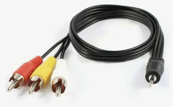 multibrand 3RCA-AUX, тюльпаны на 3.5 Jack (1.5м)