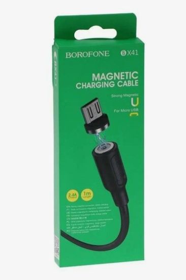 Borofone BX41 для MicroUSB 2.4А (1м, магнитный)