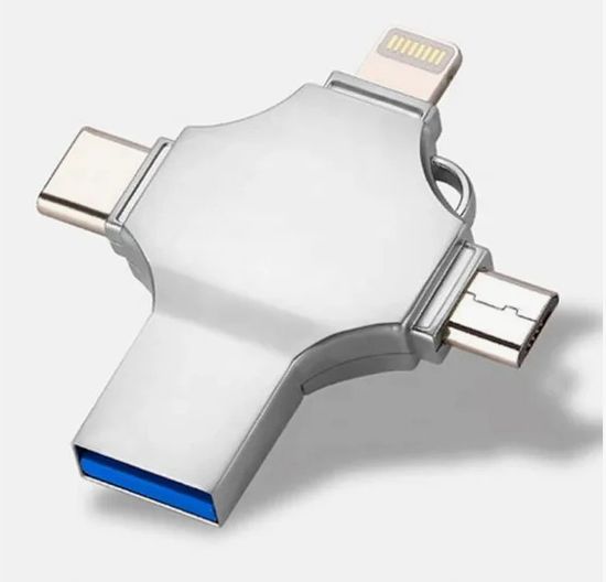 Y-Disk OTG-USB 4 в 1 128GB, (USB-A / microUSB / Type-C / Lightning)