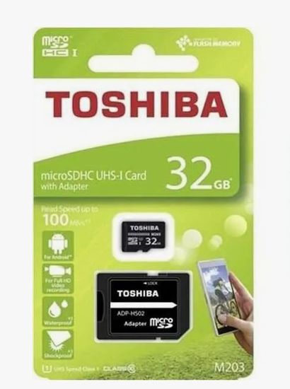 TOSHIBA microSD 32Gb Class 10