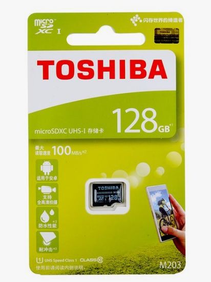 TOSHIBA microSD 128Gb Class 10