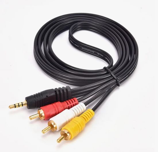 multibrand 3RCA-AUX, тюльпаны на 3.5 Jack (1м)