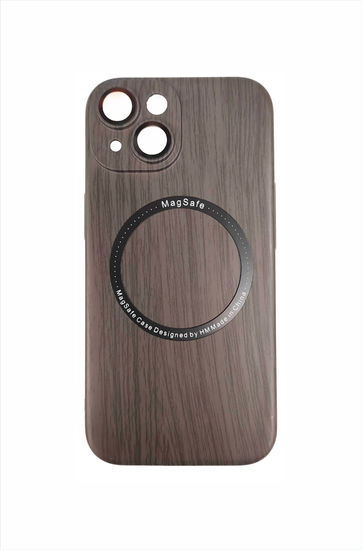 BLUESEED iPhone 15 магнитный чехол, с беспроводной зарядкой (коричневый)