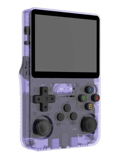 multibrand R35S игровая консоль, LCD IPS 640*480, WiFi/Bluetooth, Type-C/microSD/3200mAh, фиолетовый