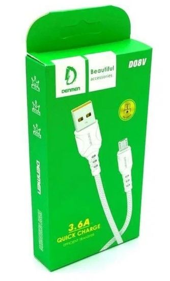 Denmen D08V для Micro-USB 3.6А (1м)