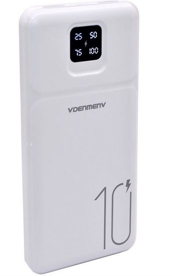 Denmen DP38 (10000mAh) 2USB+PD, LCD 2.1A QC3.0 черный