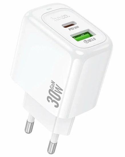Hoco CS55A 1USB+PD 3.0A PD 30W, QC3.0, быстрая зарядка