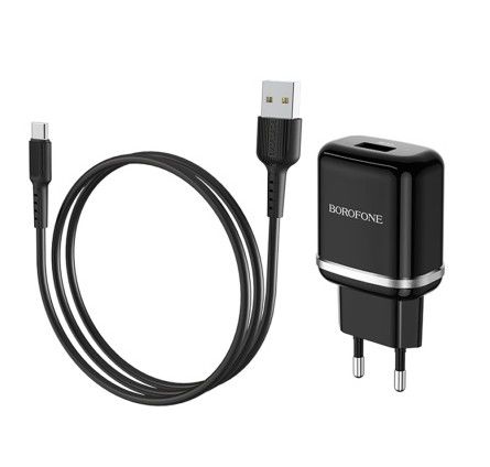 Borofone BA36A 1USB для MicroUSB (QC3.0 быстрая зарядка)