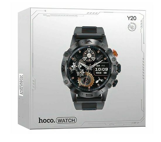 Hoco Y20 (call version) , TFT (TN)1.53/BT5.1/300 мА*ч/IPX6 (черный)