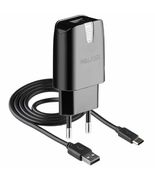 Сетевое зарядное устройство WALKER WH-21 1USB, 2.1A для MicroUSB (черный)