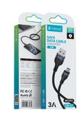 Кабели MicroUSB Celebrat CB-37 для microUSB 3A (1м)