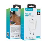 Сетевое зарядное устройство Celebrat C-H13 1USB, 18W, QC3.0 (быстрая зарядка) для Type-C