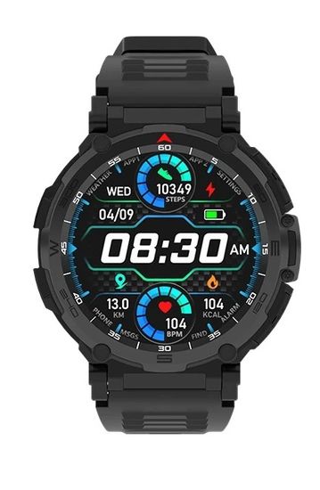 Maxvi SW-08 , IPS 1.43 ( 466x466), BT 5.3/3-5 days, 350mAh/IP68 (черный)